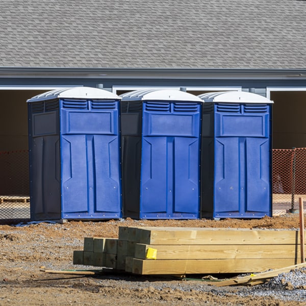 what is the maximum capacity for a single porta potty in Grantwood Village